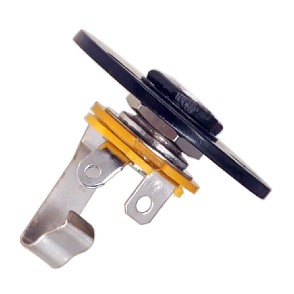 Guitar Round Plate Jack Iron Copper Output Socket Replacement Parts for Electric Guitar Bass