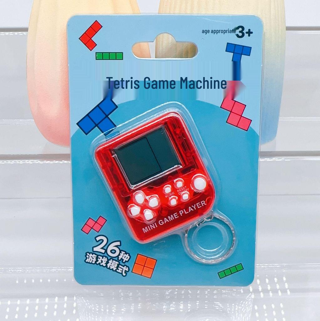 Mini Handheld Tetris Game Console Keychain Toy