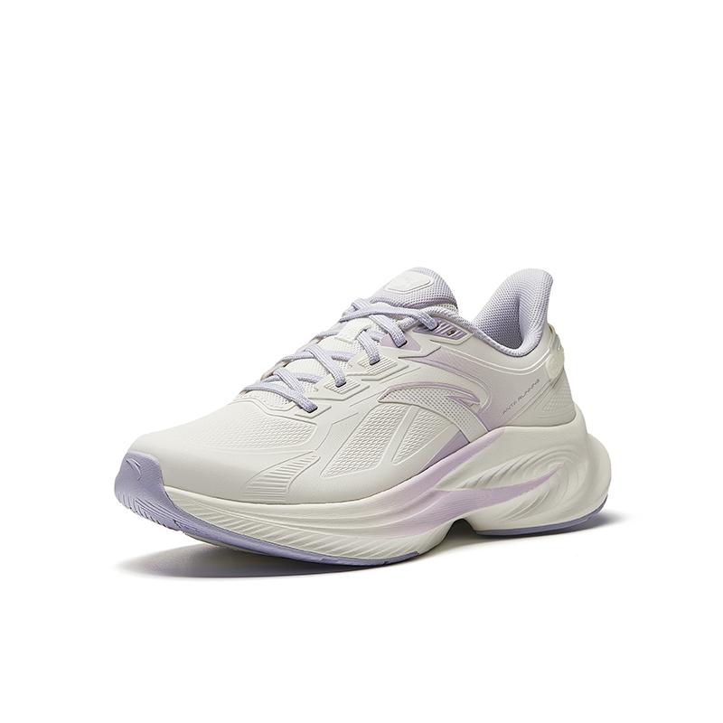 Anta Running Series Comfortable Shock Absorbing Durable Low Top Casual Running Shoes Women sneaker Gray Purple 922535511-4