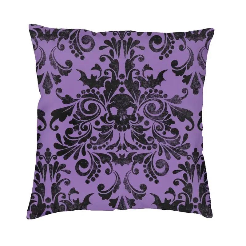 Halloween Witch Crow Cat Bat Print Pattern Cushion Cover Home Living Room Sofa Decoration Square Pillow