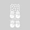 Christmas Snowman Design Wall Sticker Decal Removable PVC Bedroom Living Room Wall Art Mural Decor