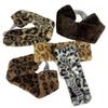Windproof Leopard Print Hairband Ear Warm Winter Elastic Headband Fluffy Plush Headband  Sports