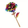 10pcs Artificial Gold Foil Rose Flower Full Blossom Presents, Romantic Gift for Her, Creative Thanksgiving Mother's Day Valentine's Day Women's Gift