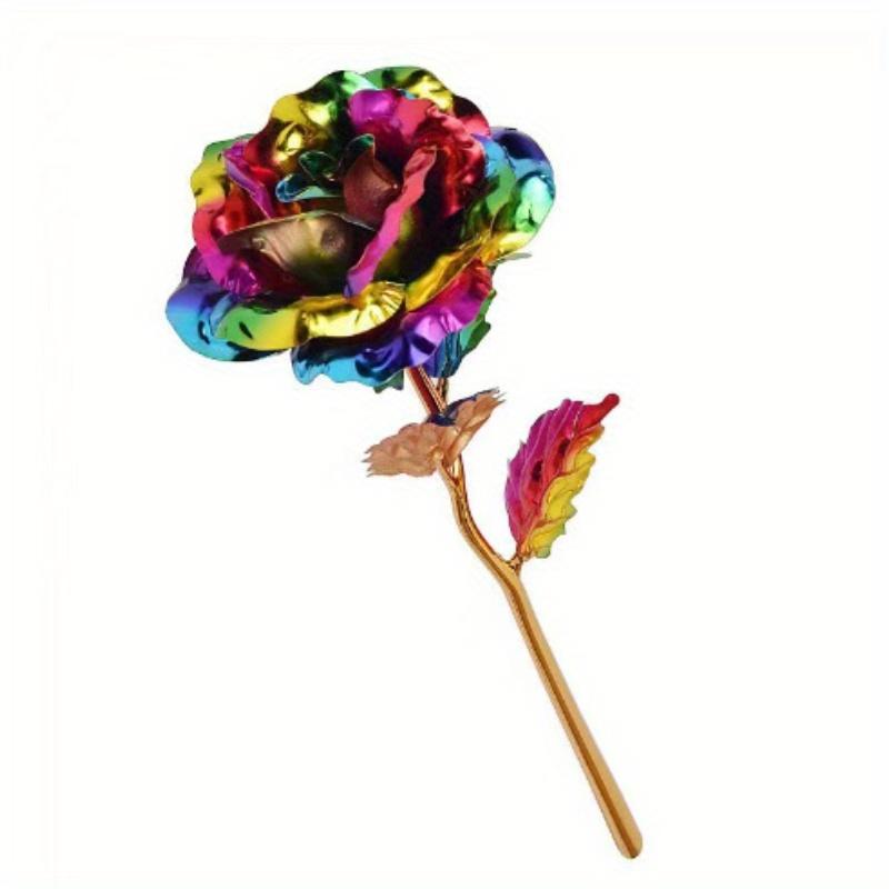 

10pcs Creative Artificial Gold Foil Rose Flower Full Blossom Presents, Romantic Gift for Her, Thanksgiving Mother s Day Valentine s Day Women s Gift