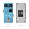 ZORY Guitar Boost Effects Pedal BASS/TREBLE/GAIN 2-Band EQ Control DC 9V 6.35mm Input/Output