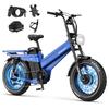 TESWAY X7 AWD All-Terrain Elektrofahrrad 52V60Ah Akku 1000W*2 Dualmotor Elektrofahrrad 20 Zoll Offroad-Reifen Mountain E-Bike