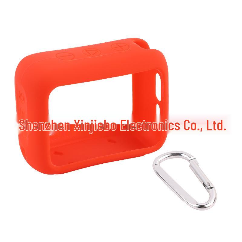 

Защитный силиконовый чехол для колонки JBL GO4 для использования на открытом воздухе - Ударопрочный и портативная сумка для хранения. красный