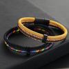 Noter Grade A Ethnic Fabric String Bracelet For Men Double Layer Various Colors Available Sports Sweat Absorbent Braslet Bangle Hombre