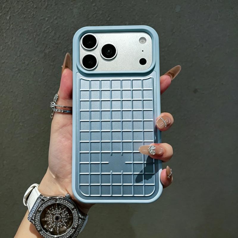 3D Luggage Aluminum Alloy Grid Phone Case for IPhone 18 Pro Max 17 Pro Max for Rimowa Shockproof Anti Scratch Protective Cover