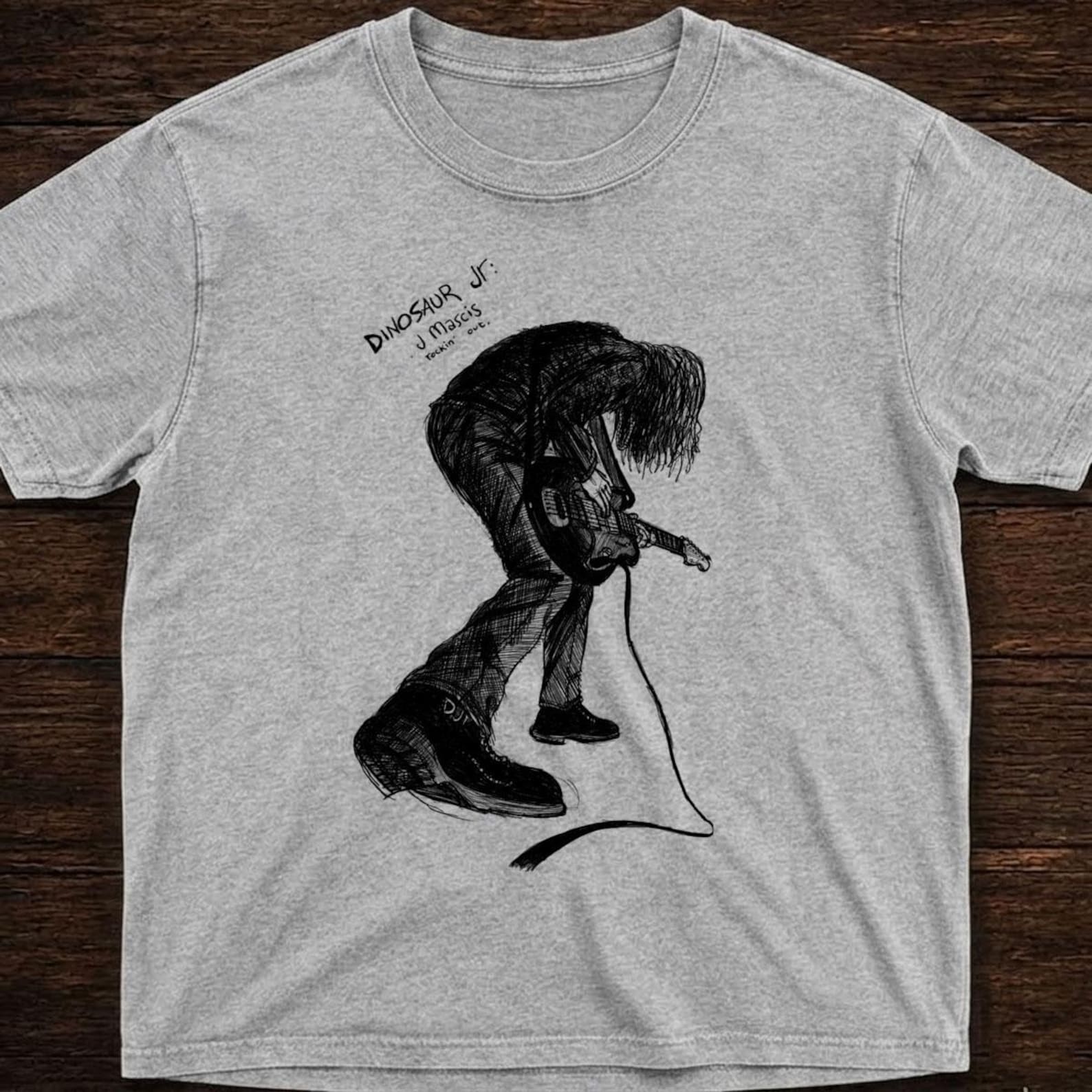 Graphic with Dinosaur JR shirt, Shoegaze Indie Band Shirt,Unisex Tee S