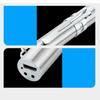 LED Flashlight USB Charging White Lighting Stainless Steel Mini Pen Type for Outdoor