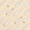 3D Wearing Nail Aurora Butterfly Point Drill Manicure Fake Nails Super Long Pointed European and American Popular Fake Nails