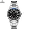 ADDIESDIVE Men's High-End Automatic Mechanical Watch with Calendar, Stainless Steel.