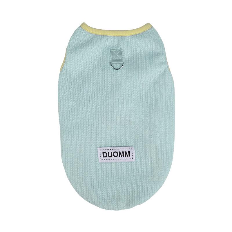 Cat puppy dog clothes autumn and winter Korean version thickened vest teddy than bear small and medium dog pet pajamas