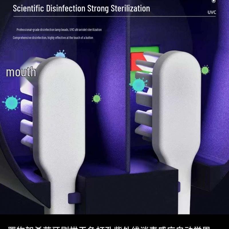 Eco-Friendly Smart UV Toothbrush Sterilizer with Open/Close Sensor