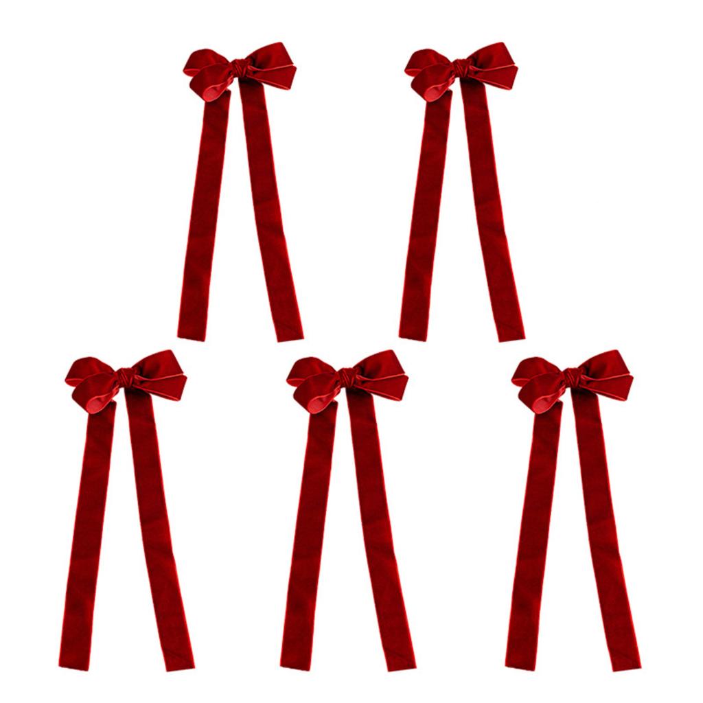 Fabric Christmas Bow Velvet Flocking Velvet High-End Christmas Tree Pendants Ornaments Decoration Layout Props Christmas Decoration