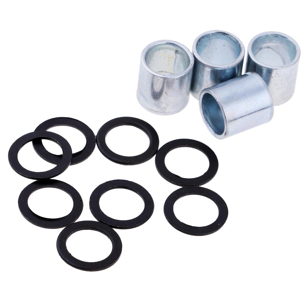High Strength Titanium Skate Board Bearings Durable Low Friction Easy Install Scooter Quad Skate Alloy Hub Wheels
