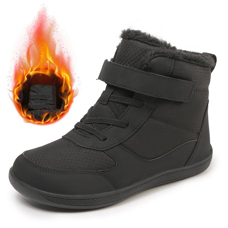 Winter Children Shoes Plush Waterproof Fabric Casual Non-Slip Boys Girls Shoes Rubber Sole Snow Boots Fashion Warm Outdoor Boots