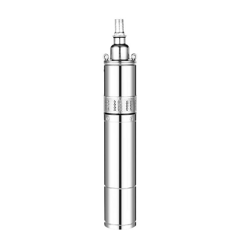 Small Household Stainless Steel Deep Well Submersible Pump Irrigation Efficient Water Pump Solar Brushless Screw DC Pump