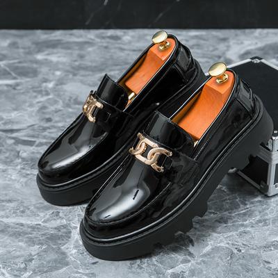 Herren Casual Slipper Business Lederschuhe Mann Mode Slipper Herren Britischer Stil Club Party Schuhe Herren Slipper Outdoor Flats