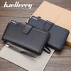 Baellerry Men Wallets Long Style High Quality Card Holder Purse Zipper Large Capacity Brand PU Leather Wallet