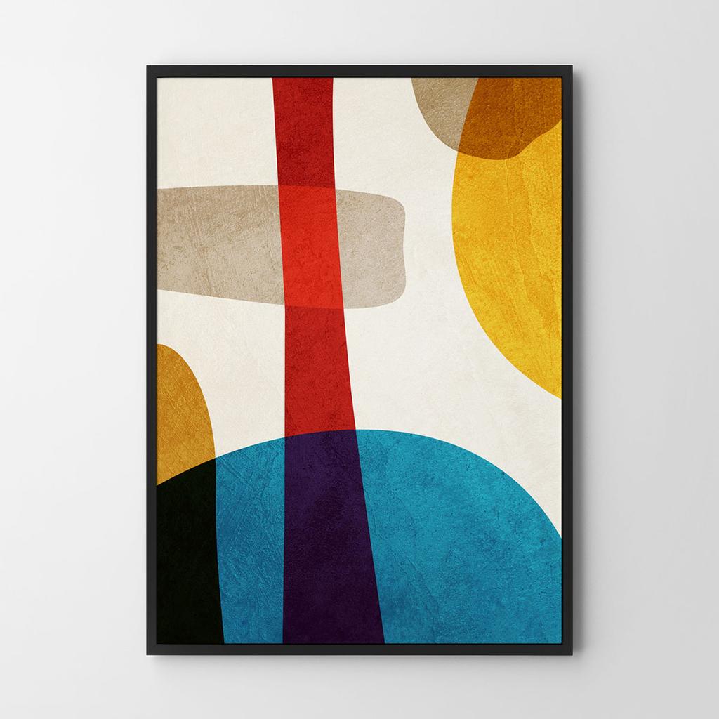 Poster Colorful Geometric Abstraction