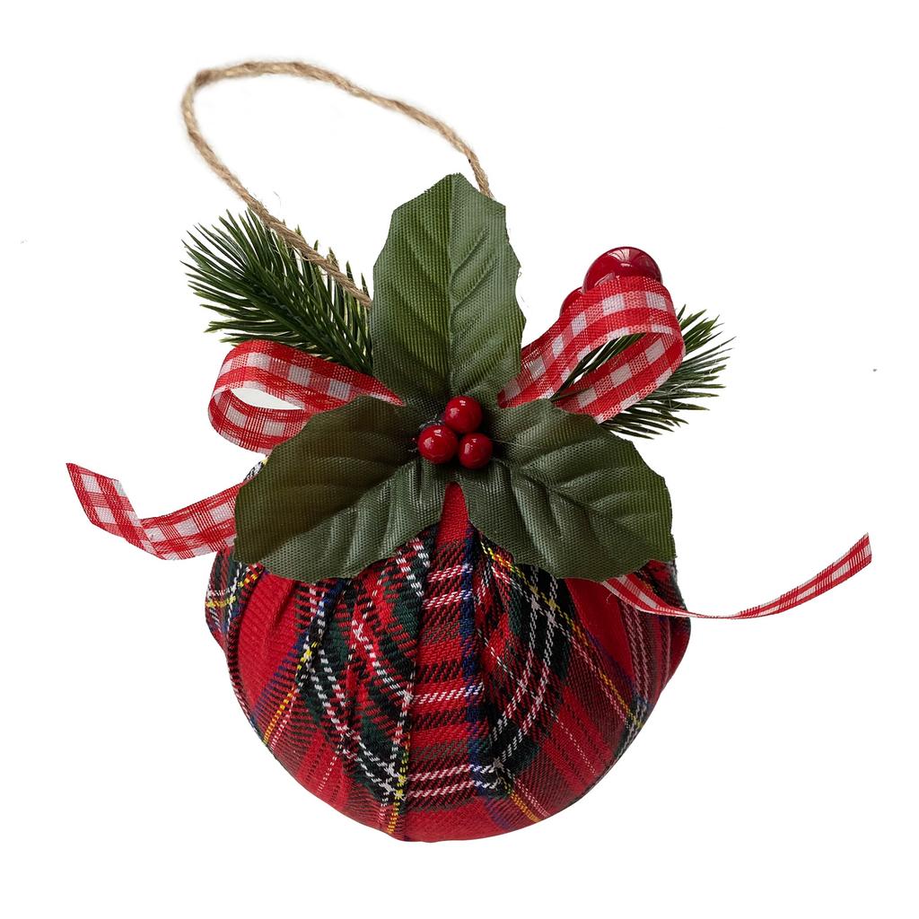 Xmas Ball Exquisite Compact Xmas Cloth Ball for Home Holiday Party Wedding Ornament