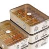 Three-in-One Dorm Underwear Organizer: Compartmented Box for Panties and Socks