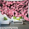 1Pc Romantic Rose Landscape Tapestry Wall Hanging, Decorative Fabric Poster for Bedroom, Living Room, Dorm & Home Decor