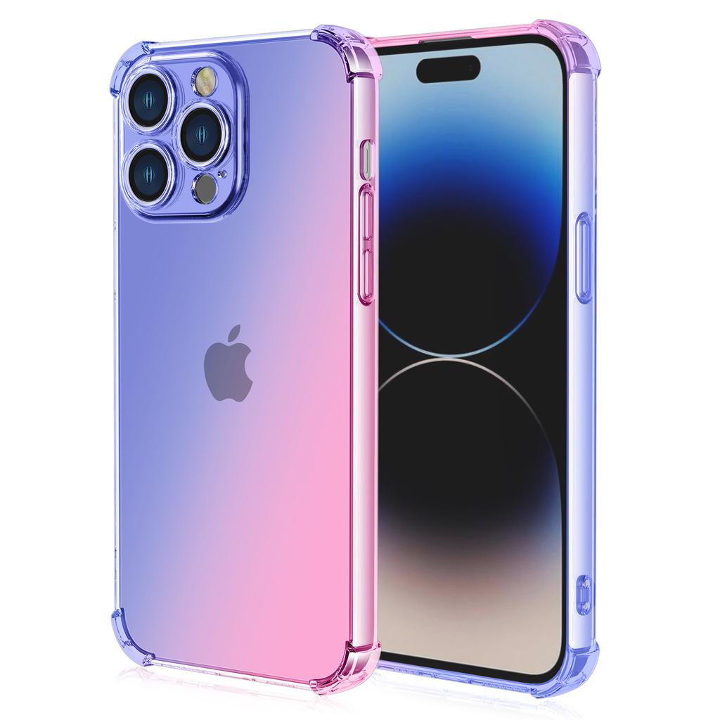 For iPhone 16 Pro Max Case Gradient Color TPU Phone Case Anti-Drop Phone Cover