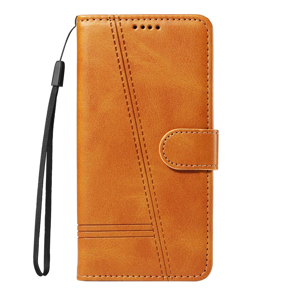 For Xiaomi Redmi 15C 4G (173mm) Wallet Case T-Shape Lines Leather Phone Cover Stand