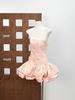 Vietnamese Cherry Blossom Pink Lace Strapless Princess Dress - Adult Birthday Gift