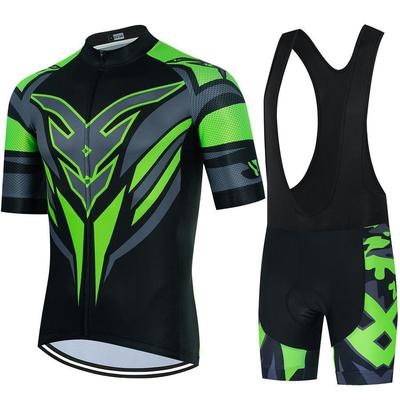 Bicycle Cycling Suit Short-sleeved Set Summer Road Bike Shirt Quick-drying Breathable 026 Summer Breathable Cycling Suit Set