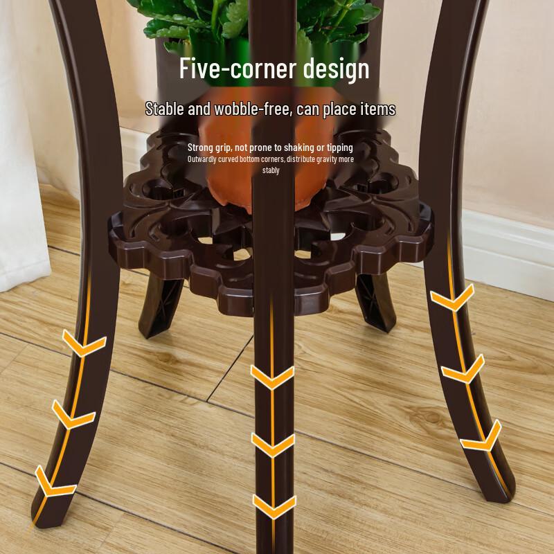 Milin Indoor Floor-Standing Plastic Flower Pot Stand