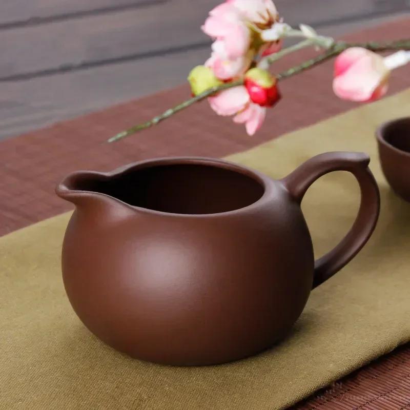 Yixing Purple Clay Fair Cup Cha Hai Master Teacup Handmade Tea Set Accessories Household Drinkware Large Capacity 340ml