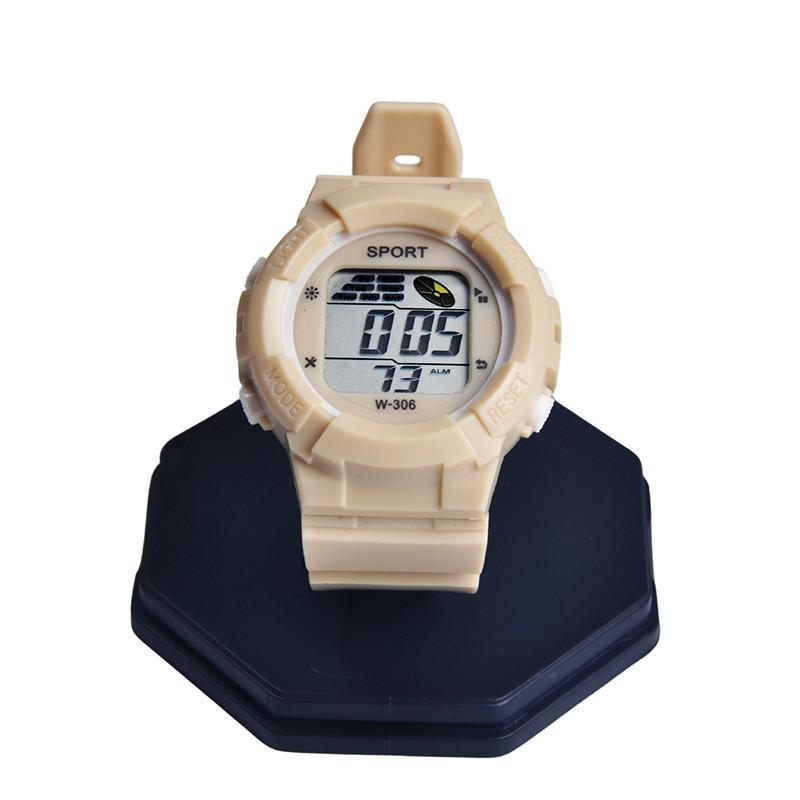 

Digital Sports Watch For Children Waterproof Electronic Watch Gift For Boys And Girls бежевый