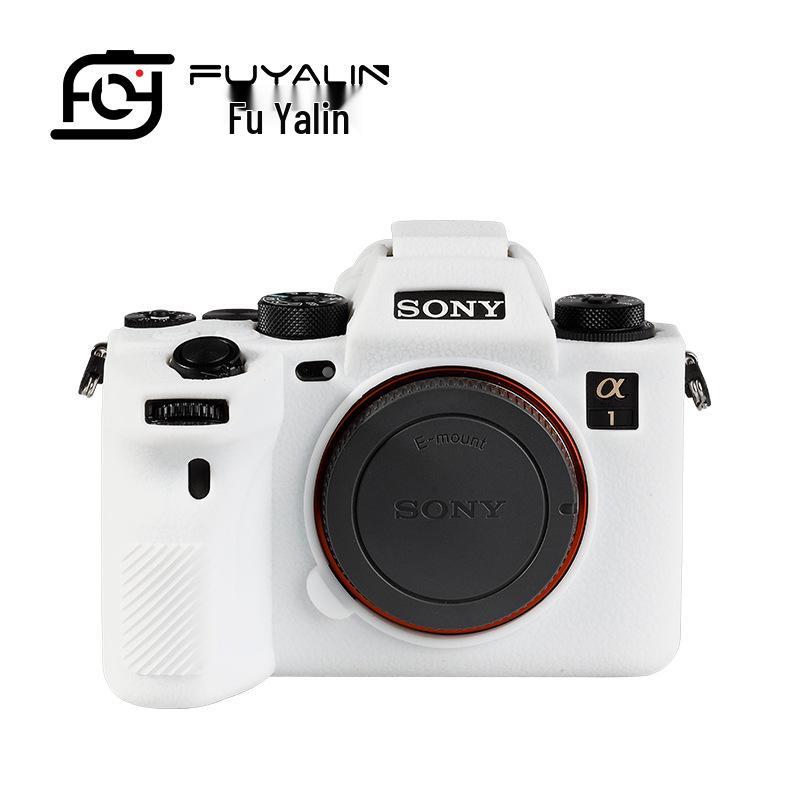 FUYALIN Anti-slip Lychee Pattern Silicone Protective Case for Sony A1 - Dustproof & Anti-collision