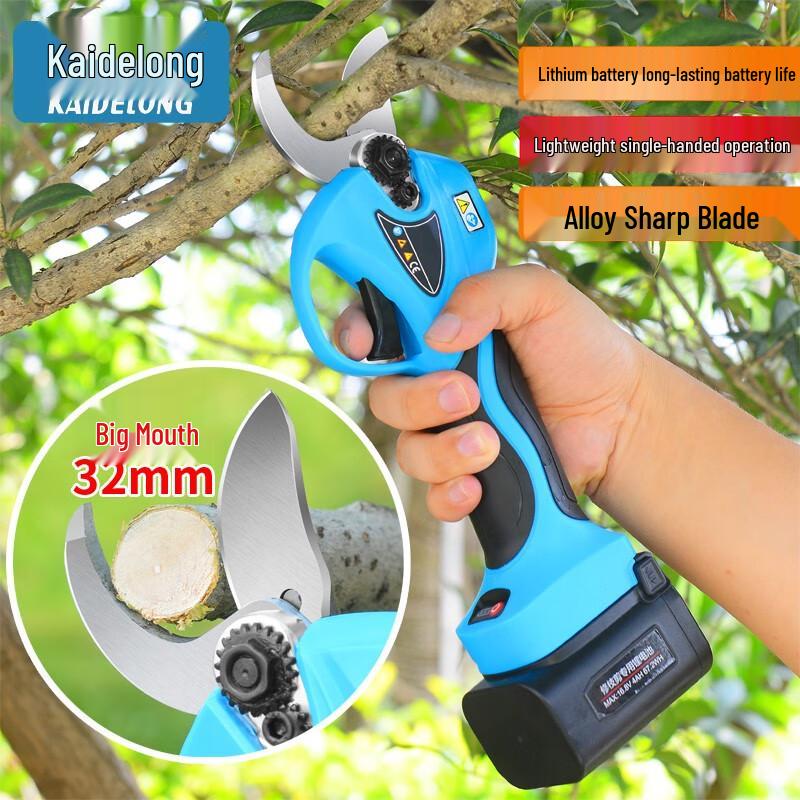 Kaidelong 3.2cm Rechargeable Electric Pruning Shears CN plug (adapter included)