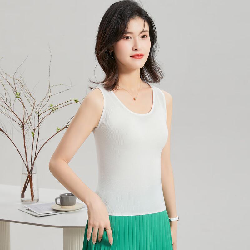 Jinjujing Women's Silk Blend Knitted Camisole Top