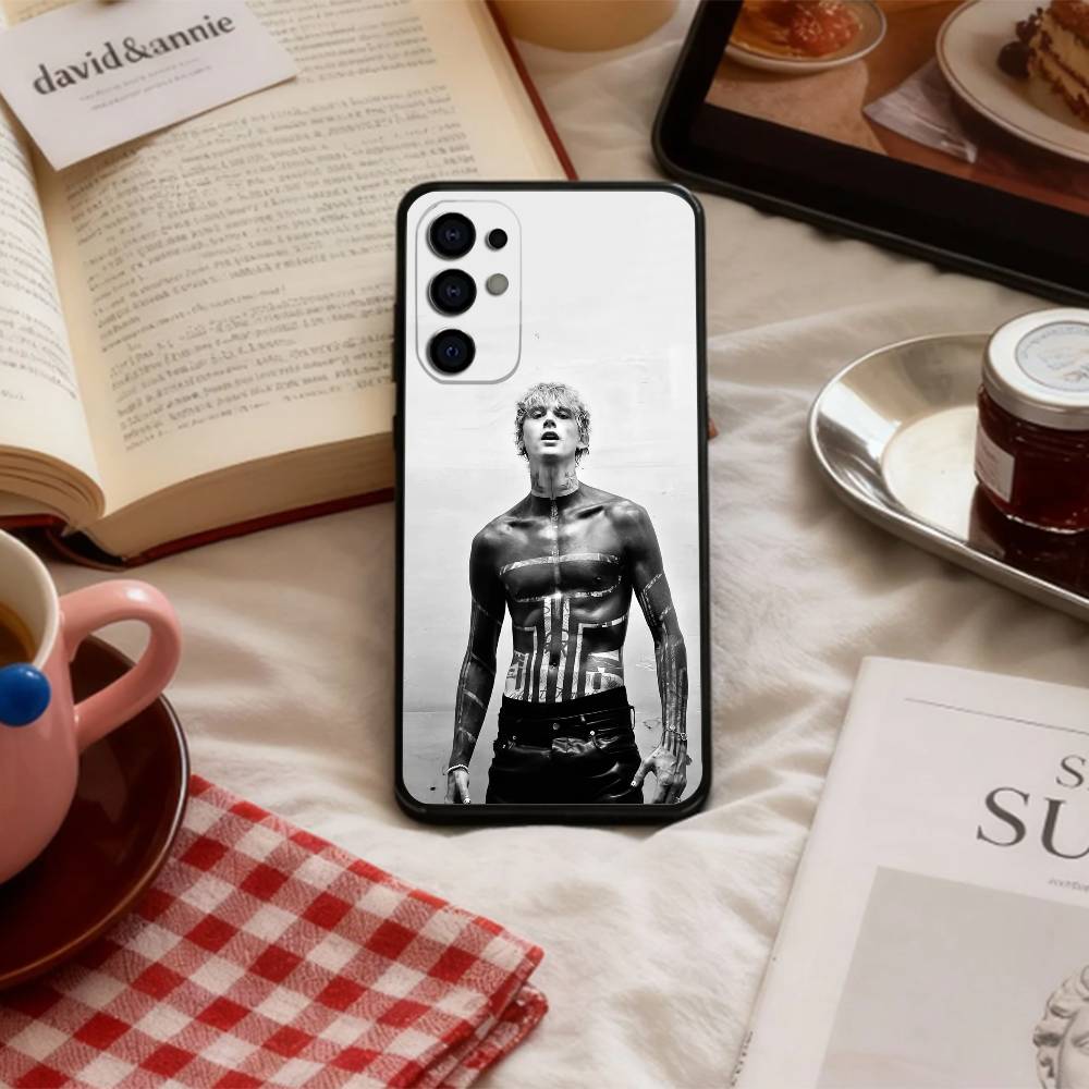 Rock Music M-MGK Kelly Phone Case For Samsung S 25,24,23,22,30,21,10,9,Ultra,Plus,Lite,FE,4,5 G Soft Black Case