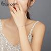 BAMOER Genuine 925 Sterling Silver Classic Heart-shaped Loving Heart Bracelet For Women Simple Design Jewelry