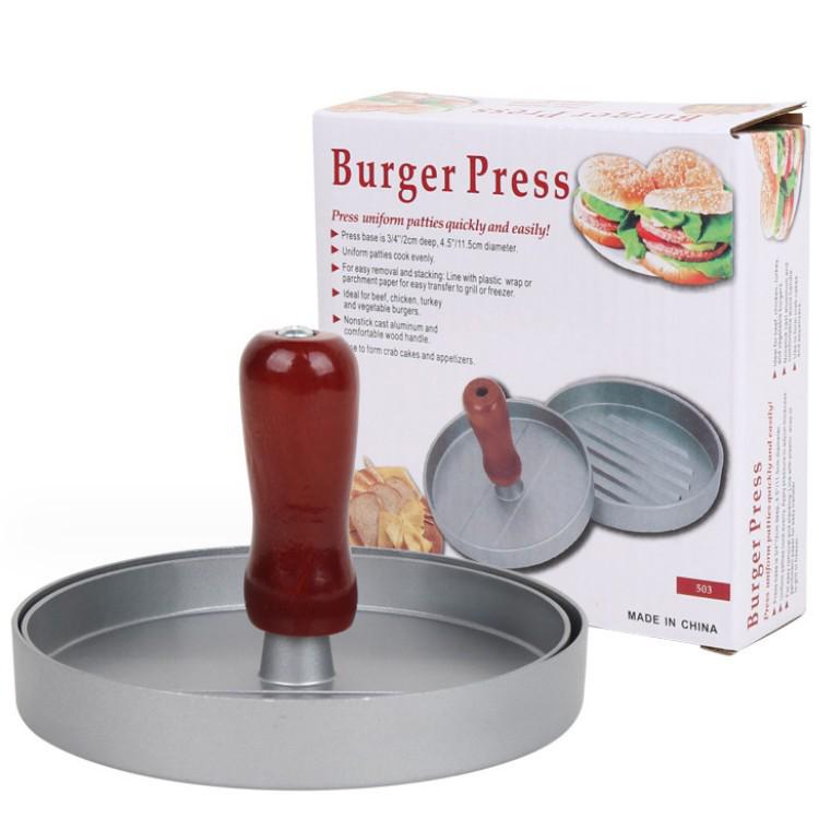 Round Hamburger Press and Patty Mold with Filling Option
