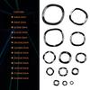 ABYA 320Pcs Carbon Steel Compression Type Wavy Wave Crinkle Spring Three Wave Washers Assortment Kit