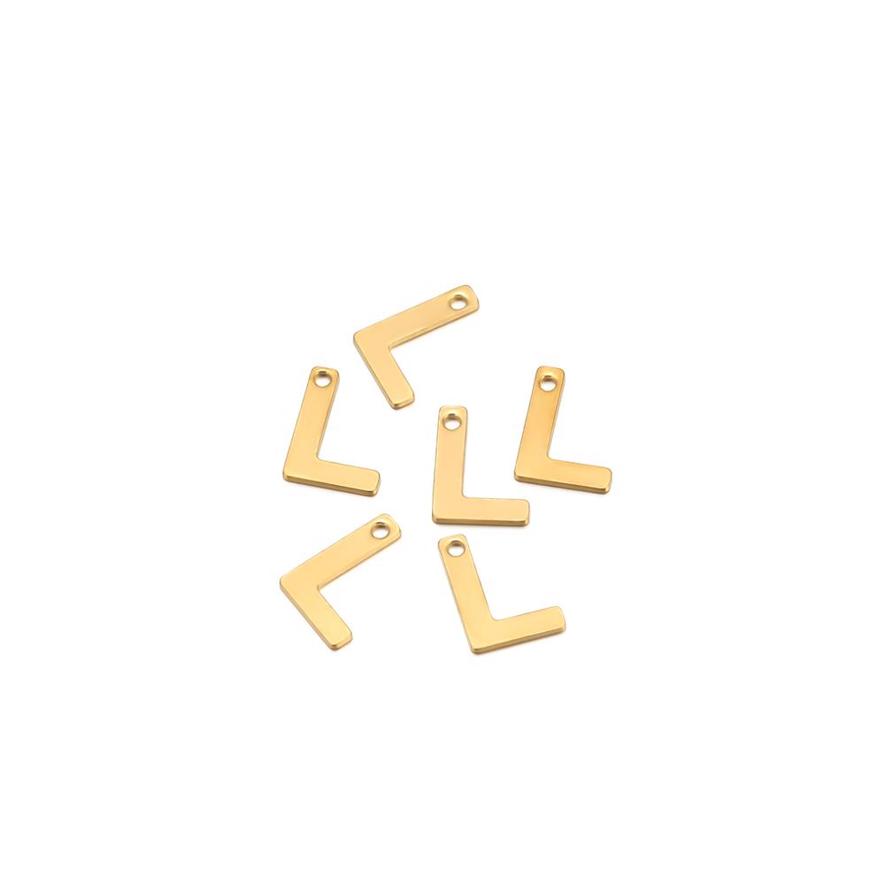 30pcs Stainless Steel Gold Color A-Z 26 Letter Pendant Alphabet Charms Pendant for DIY Jewelry Making Earrings Bracelet Necklace