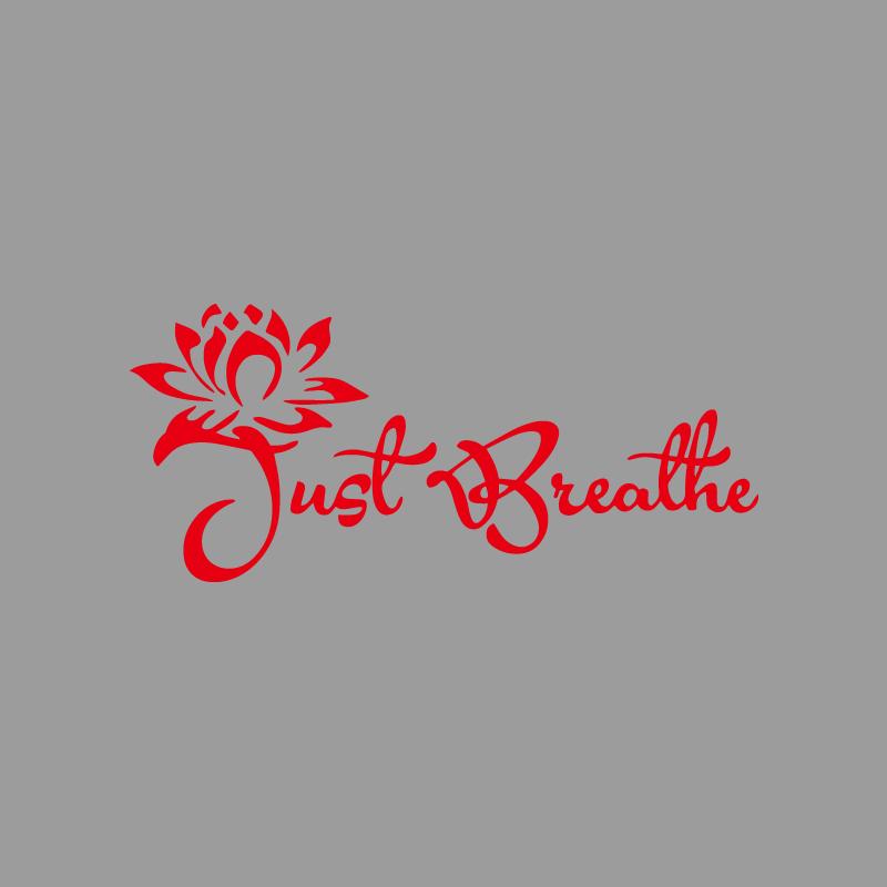 Just breathe"Blessing Lotus creative&funny stickers for cartoon fans&lover,high quality for car trucks motorcycles & laptops