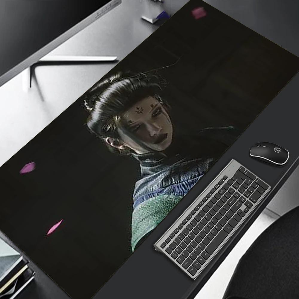Black Myth Wu Kong Mouse Pad Gaming Pc Accessories Carpet Mause Ped Office Mat Mousepad 900x400 Gamer Desk Computer Table Rug