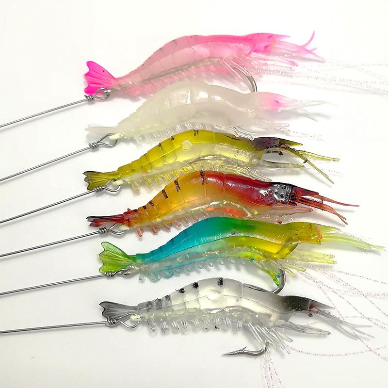 Weihai High Simulation Soft Bait Shrimp Lure with Hook