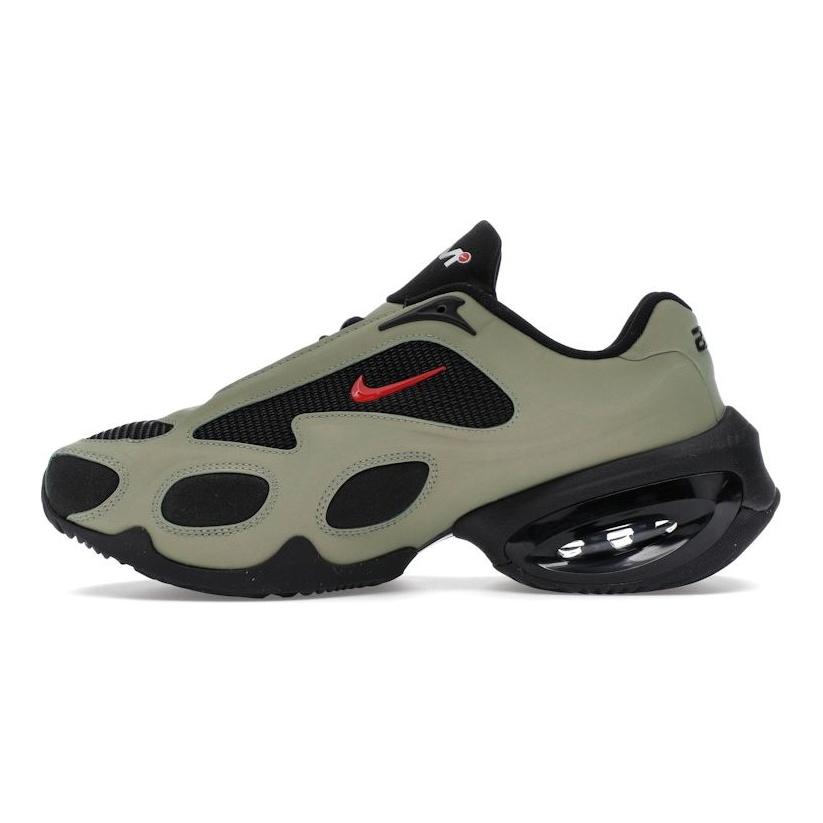 Nike Air Max Muse Oil Green Women Sneakers Black University-Red Metallic-Silver FV1920-002