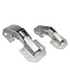 1/10PCS Hidden Hinges for Cabinet Doors Frameless Cabinet Hinge Concealed Surface Mount Cabinet Holefree Folding Hinges 3 4 Inch