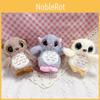 Cute Owl Plush Doll With Short Plush Material For Backpack Charm And Collectible